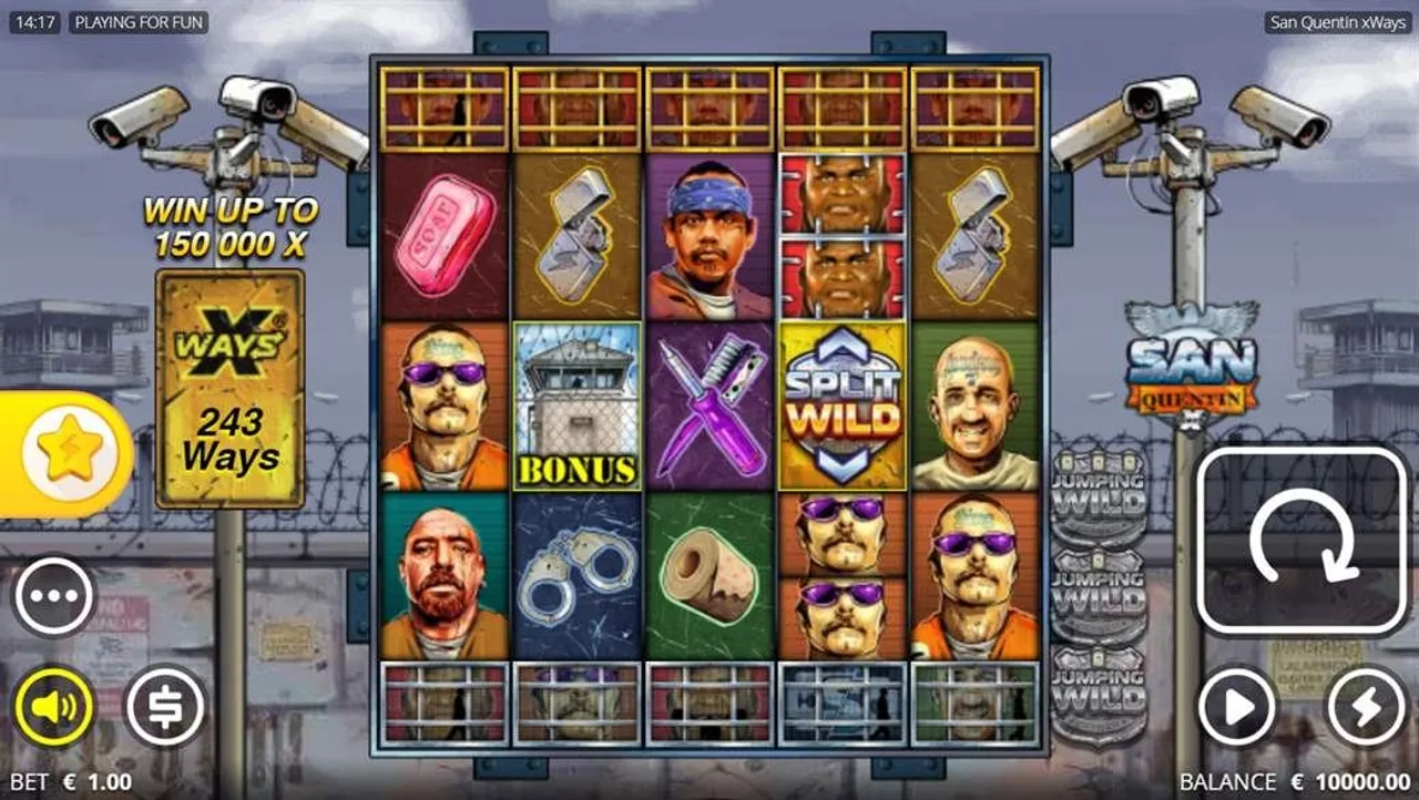 San Quentin xWays — Slot-Artwork