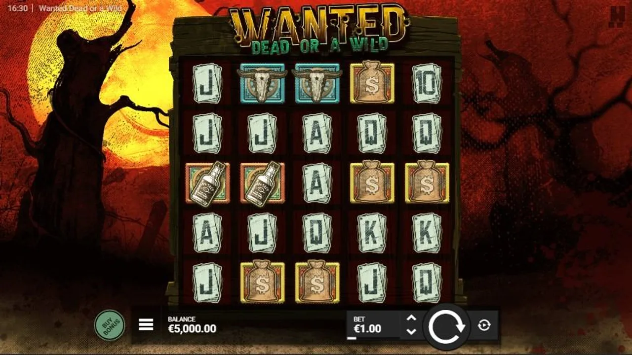 Wanted Dead or a Wild — Slot-Artwork
